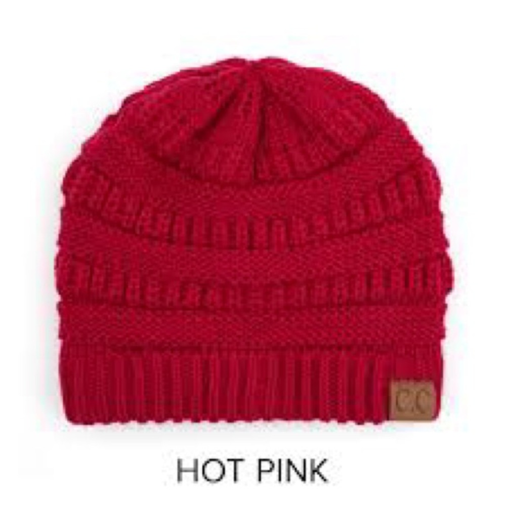 C.C Ribbed Kit Solid Color Beanie